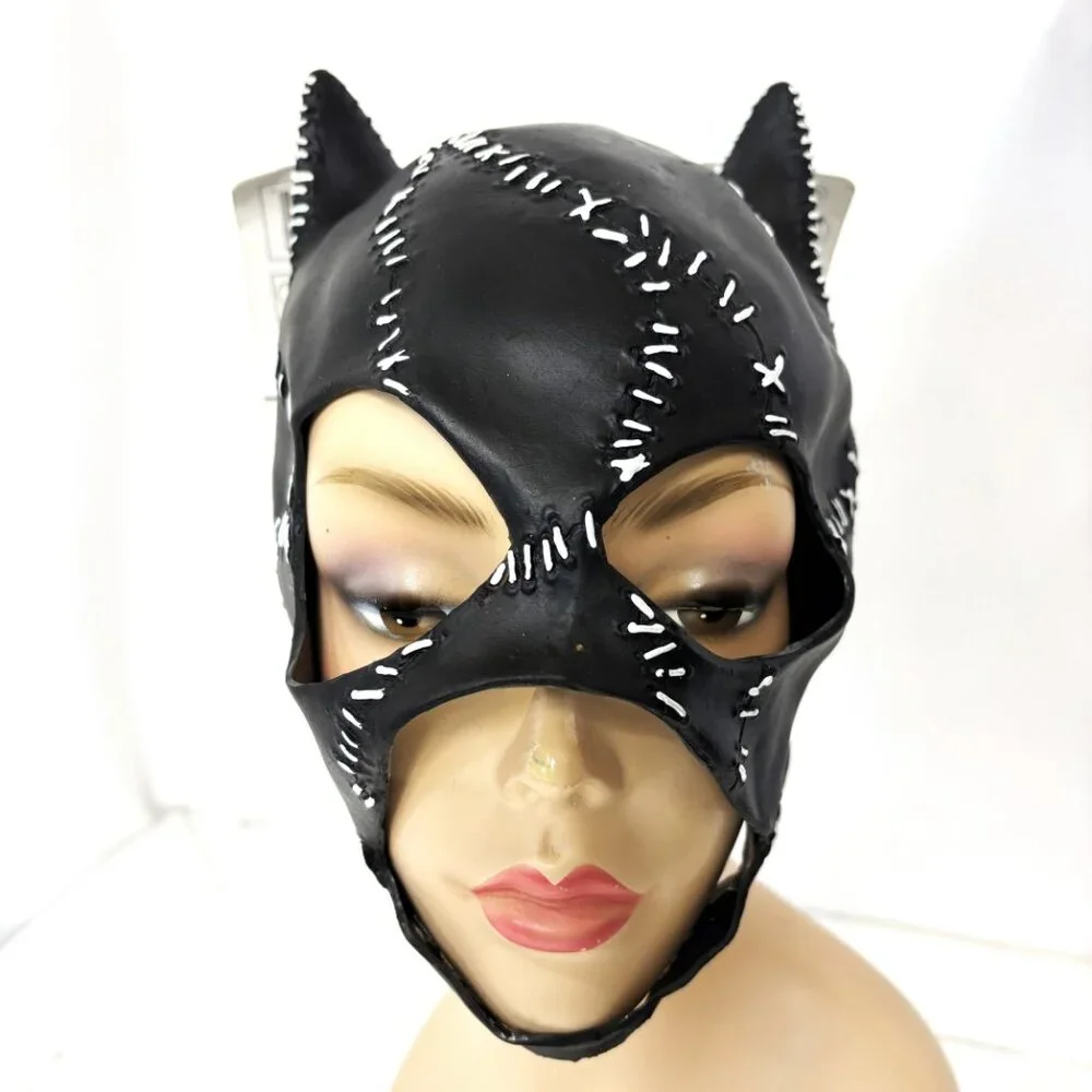 Vtg ’92 Licensed Batman Returns Catwoman Mask Latex NOS NWT